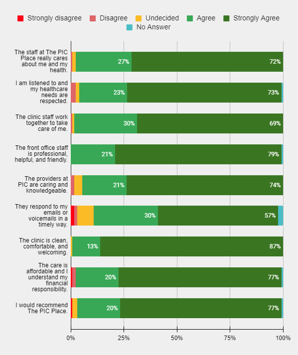 What is patient satisfaction survey report?